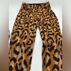 Anthropologie straight leg pant, gorgeous animal print.